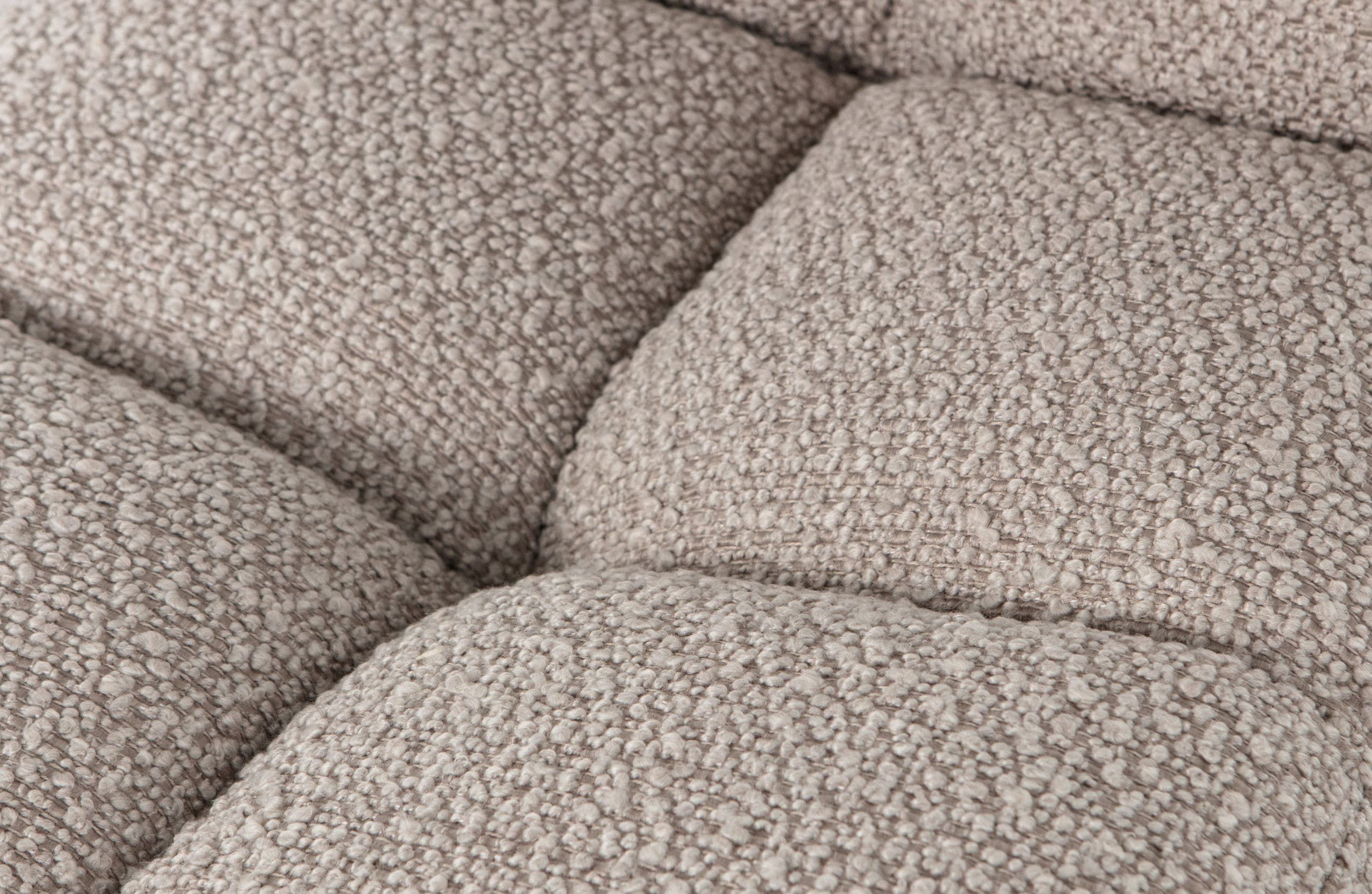 WOOOD Exclusive Vinny Eetkamerstoel BouclÉ Zand Beige|Bruin Eetkamerstoel