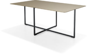 Milos salontafel, exclusief design uit de collectie van Baenks. Vervaardigd uit metaal