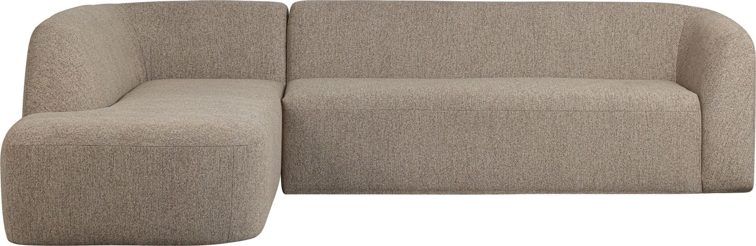 BePureHome Sloping Hoekbank Links Naturel Melange Naturel Hoekbank