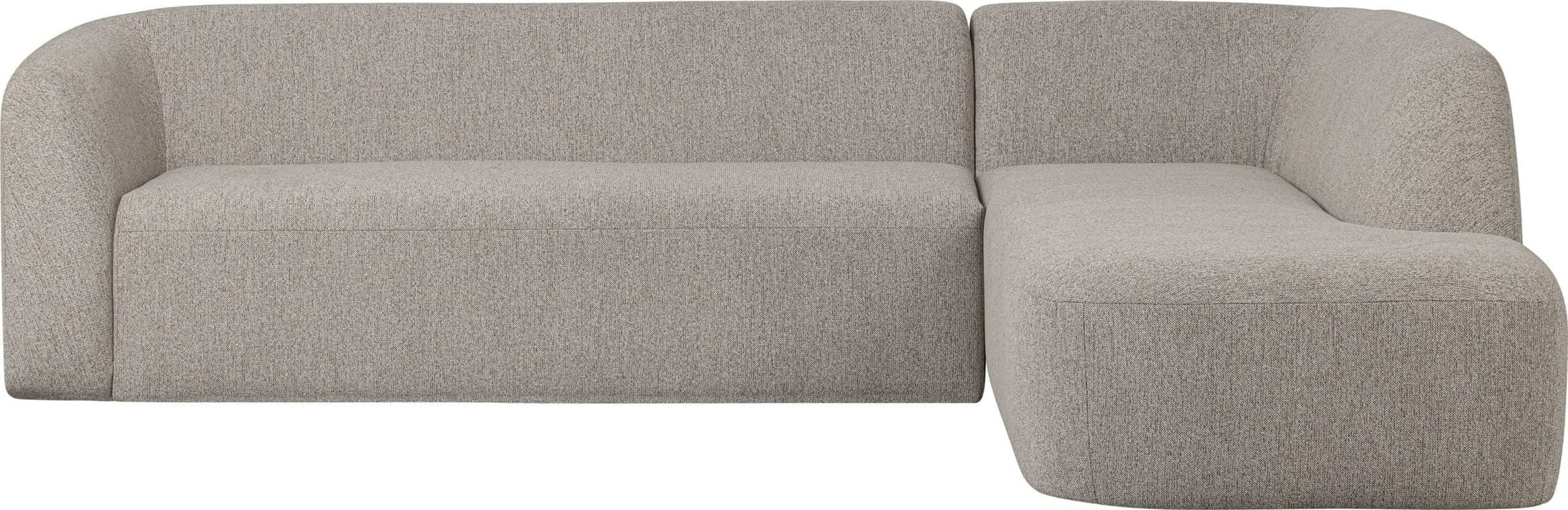BePureHome Sloping Hoekbank Rechts Off White Melange Wit Hoekbank