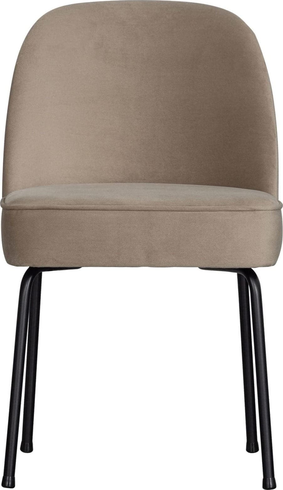 BePureHome Vogue Eetkamerstoel Fluweel Khaki Beige|Taupe Eetkamerstoel