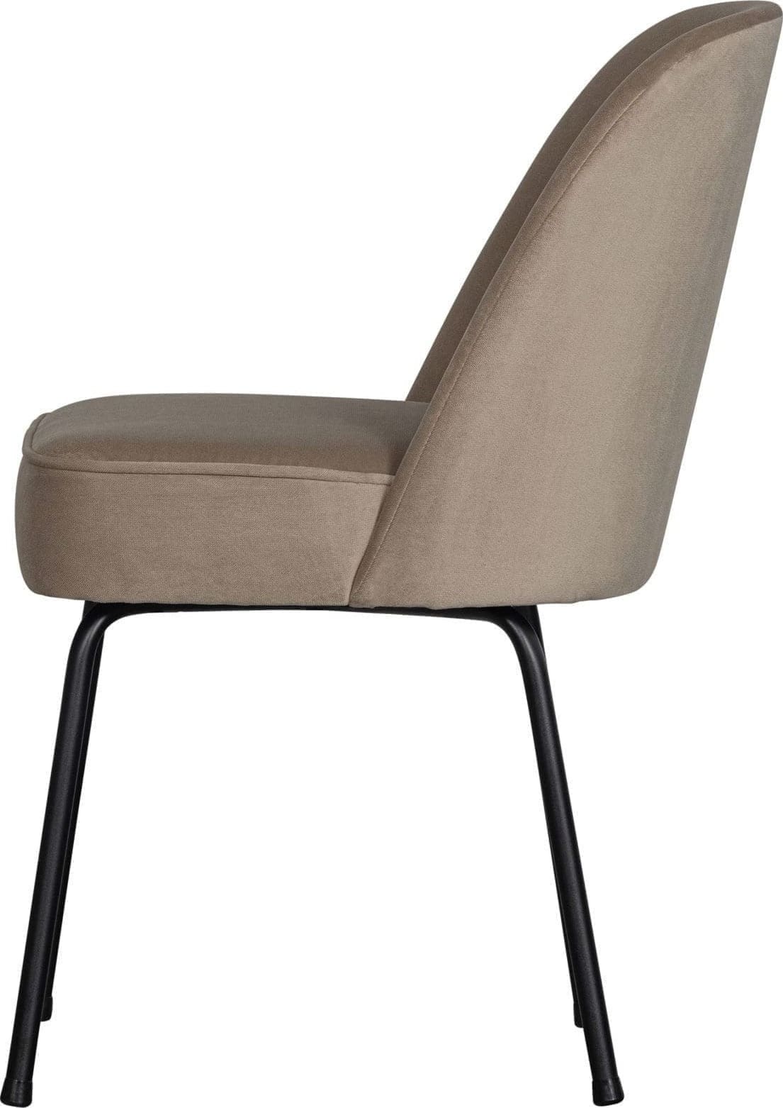 BePureHome Vogue Eetkamerstoel Fluweel Khaki Beige|Taupe Eetkamerstoel