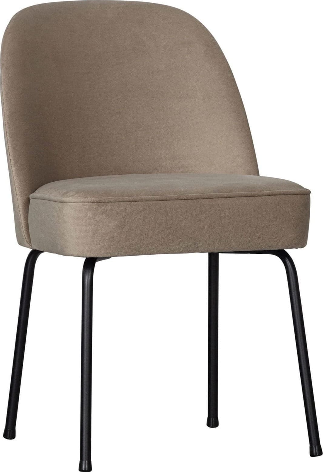 BePureHome Vogue Eetkamerstoel Fluweel Khaki Beige|Taupe Eetkamerstoel