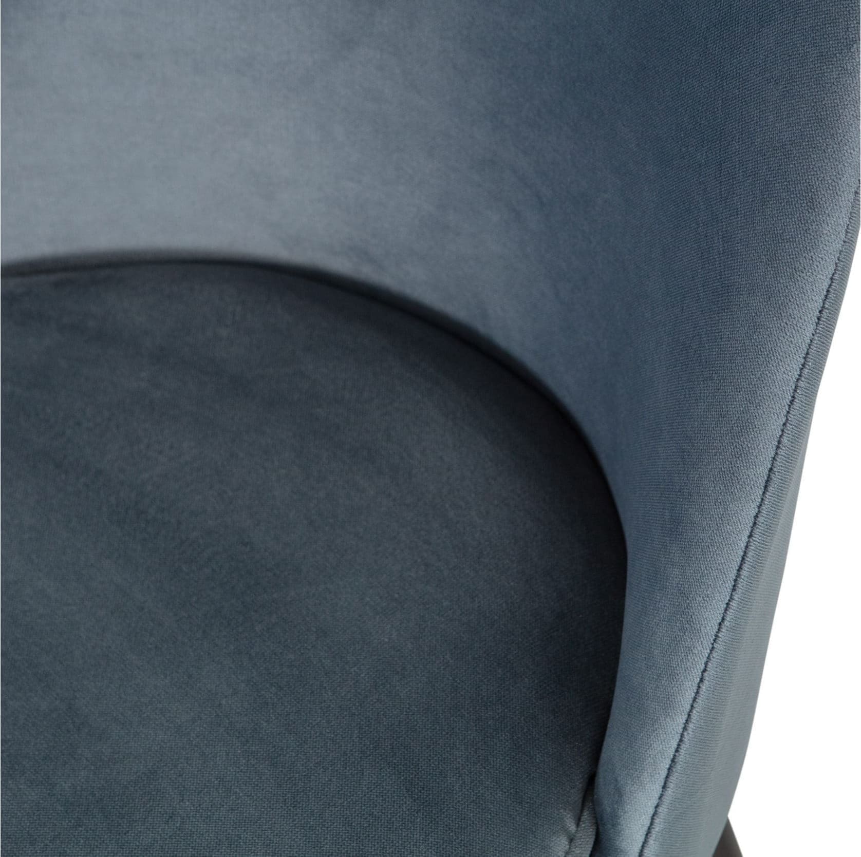 BePureHome Vogue Eetkamerstoel Fluweel Teal Blauw Eetkamerstoel