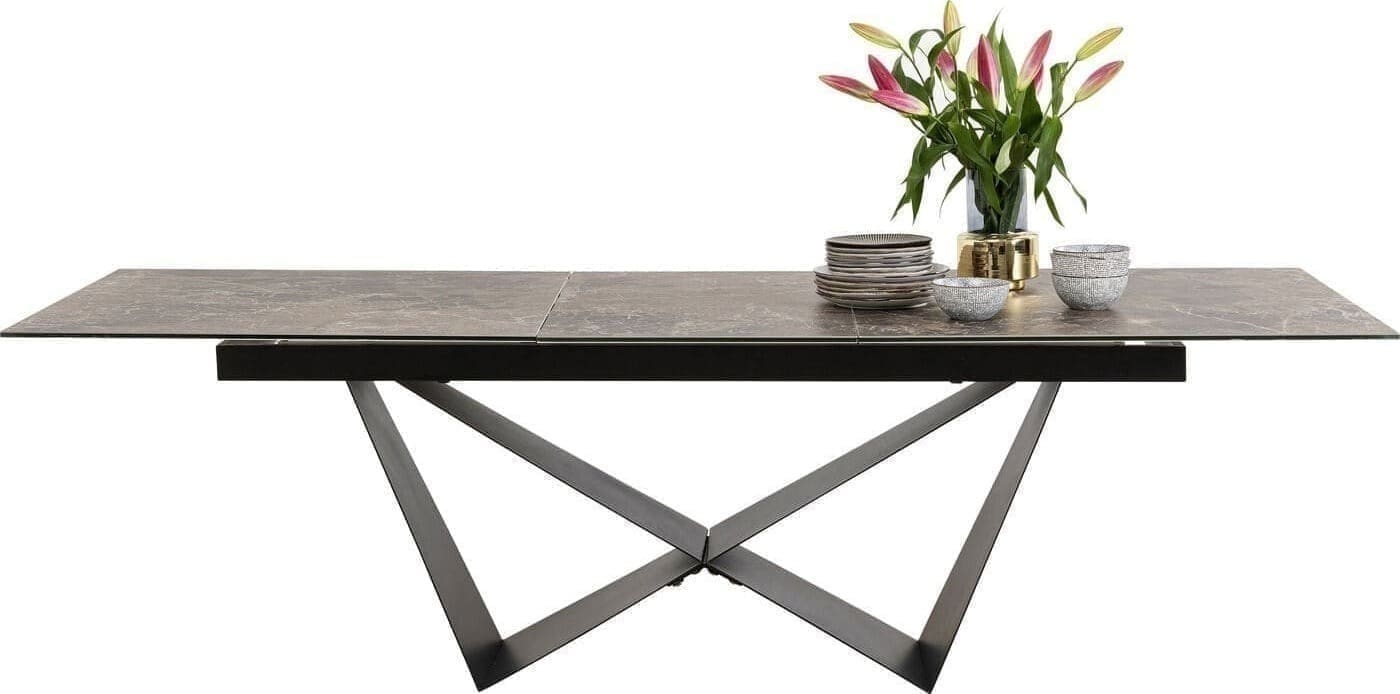 Uitschuiftafel Connesso 200(+60)x100cm Kare Design Uitschuiftafel 86737