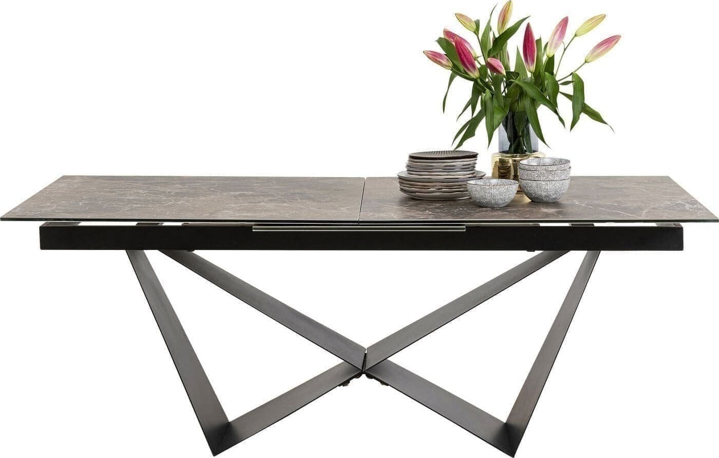 Uitschuiftafel Connesso 200(+60)x100cm Kare Design Uitschuiftafel 86737