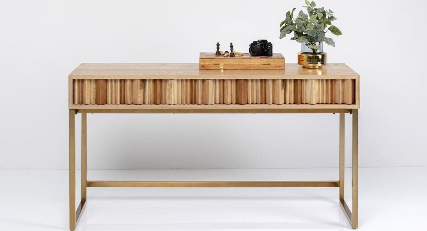 Wandtafel Concertina Nature 136x40cm Kare Design Wandtafel 86775