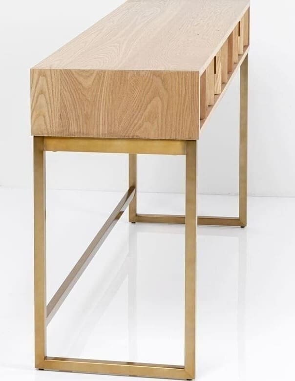 Wandtafel Concertina Nature 136x40cm Kare Design Wandtafel 86775