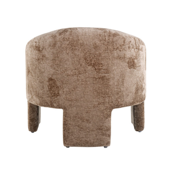 Richmond Interiors Fauteuil Charmaine taupe chenille Taupe Fauteuil