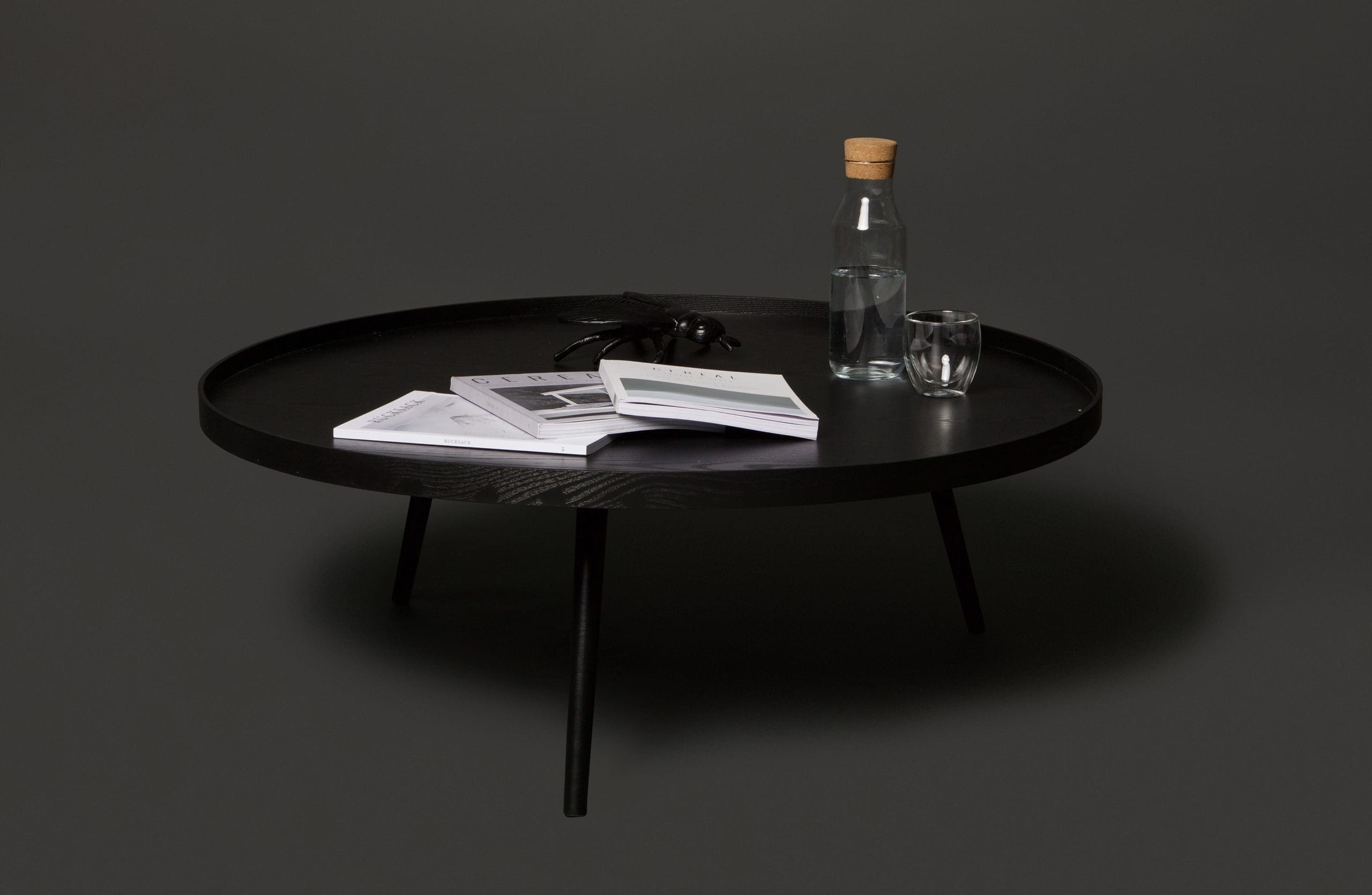 WOOOD Mesa Bijzettafel Xxl Hout Zwart 36xØ100 Zwart Bijzettafel