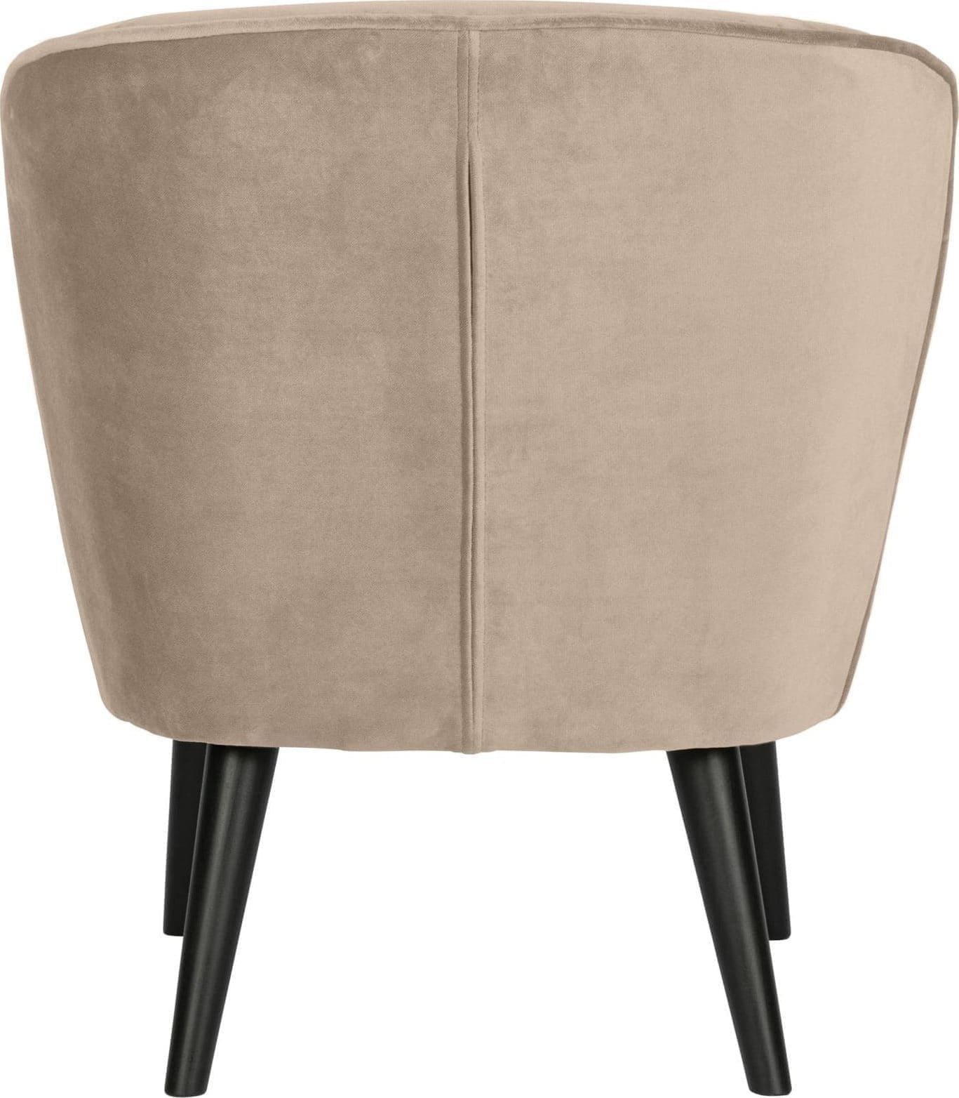 WOOOD Sara Fauteuil Fluweel Khaki Beige|Taupe Fauteuil
