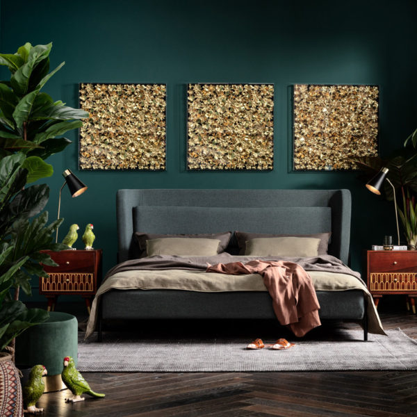 Bed Tivoli Green 160x200cm Kare Design Bed|Ledikant 80010