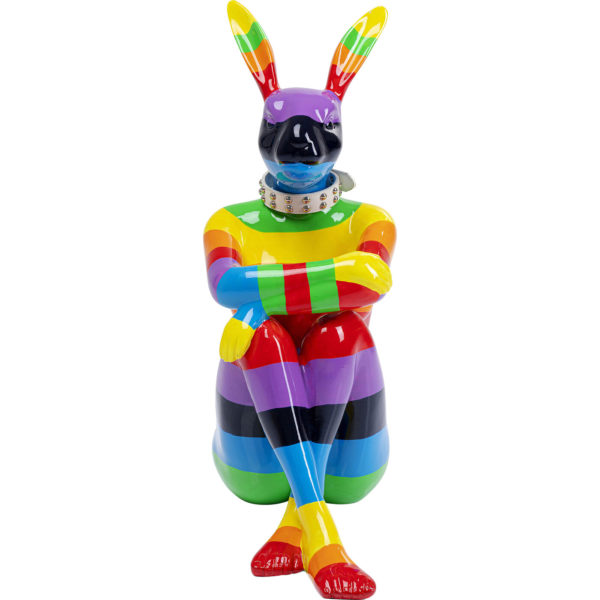 Beeld Sitting Rabbit Rainbow 80 Kare Design Beeld 52547