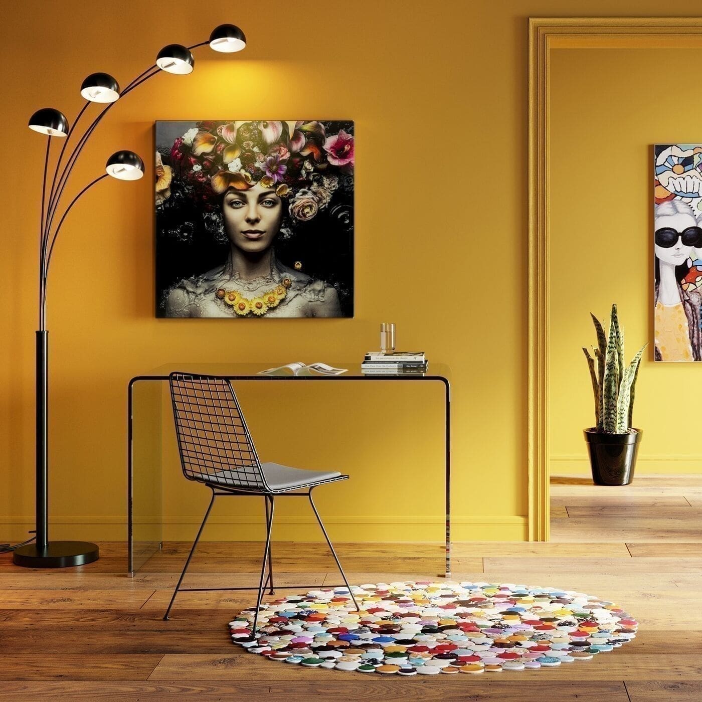 Bureau Clear Club 125x60cm Kare Design Bureau 76719