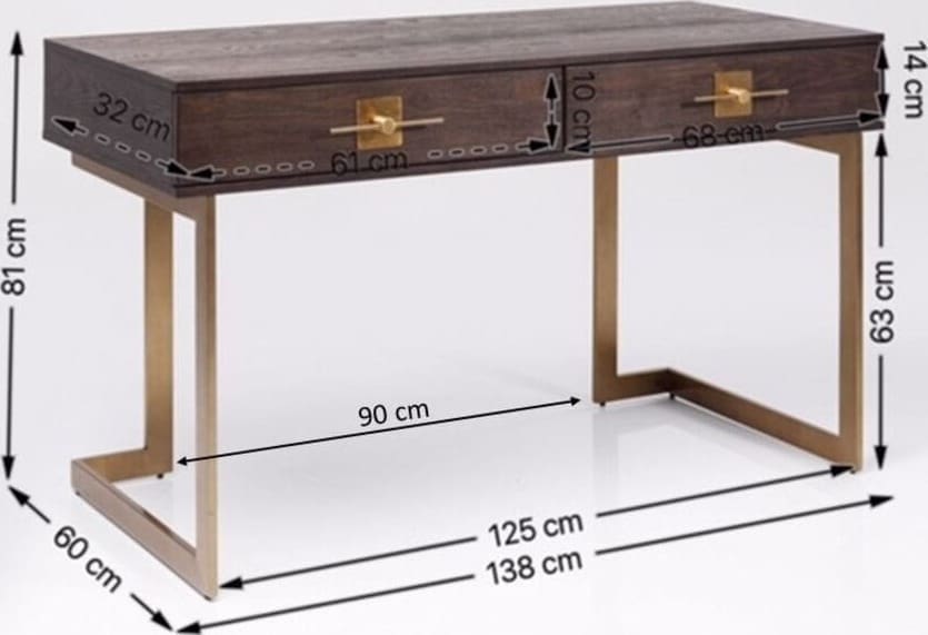 Bureau Osaka 138x60cm Kare Design Bureau 83881
