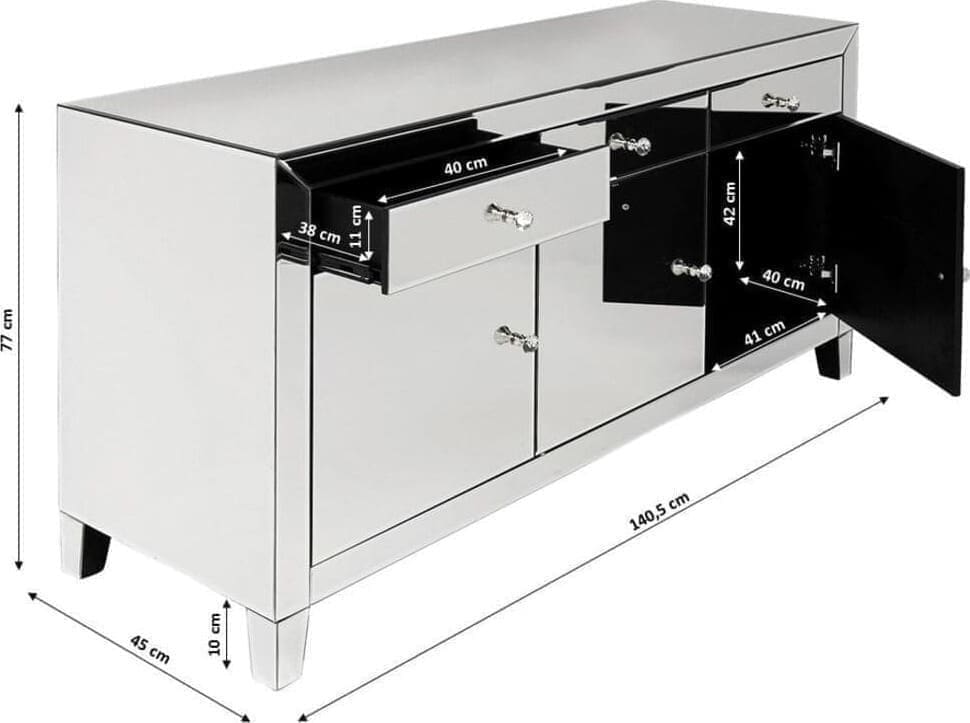Dressoir Luxury Kare Design Dressoir 80896