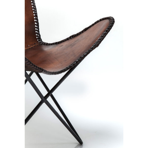 Fauteuil Butterfly Brown Econo Kare Design Fauteuil 79823