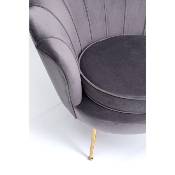Fauteuil Water Lily Grey Kare Design Fauteuil 85671
