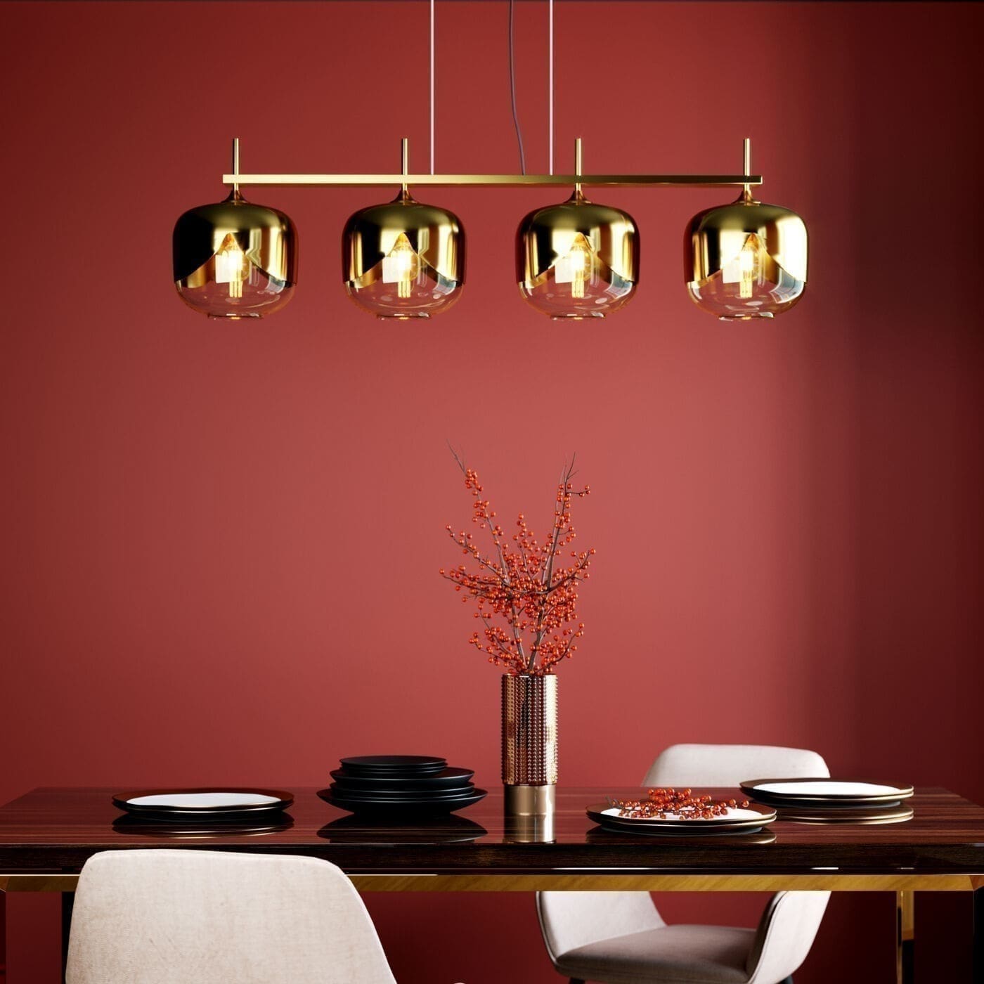 Hanglamp Golden Goblet Quattro Ø25cm Kare Design Hanglamp 51101
