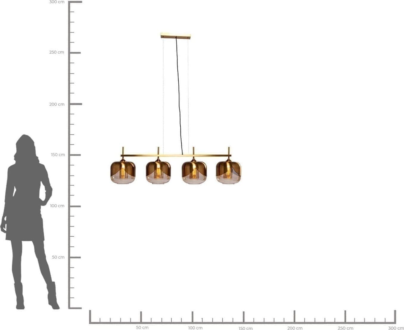 Hanglamp Golden Goblet Quattro Ø25cm Kare Design Hanglamp 51101