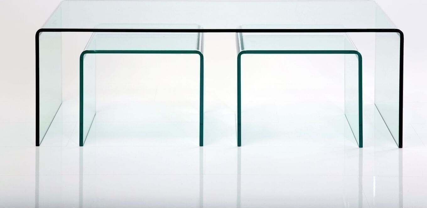 Salontafel Clear Club (3/Set) Kare Design Salontafel 76743