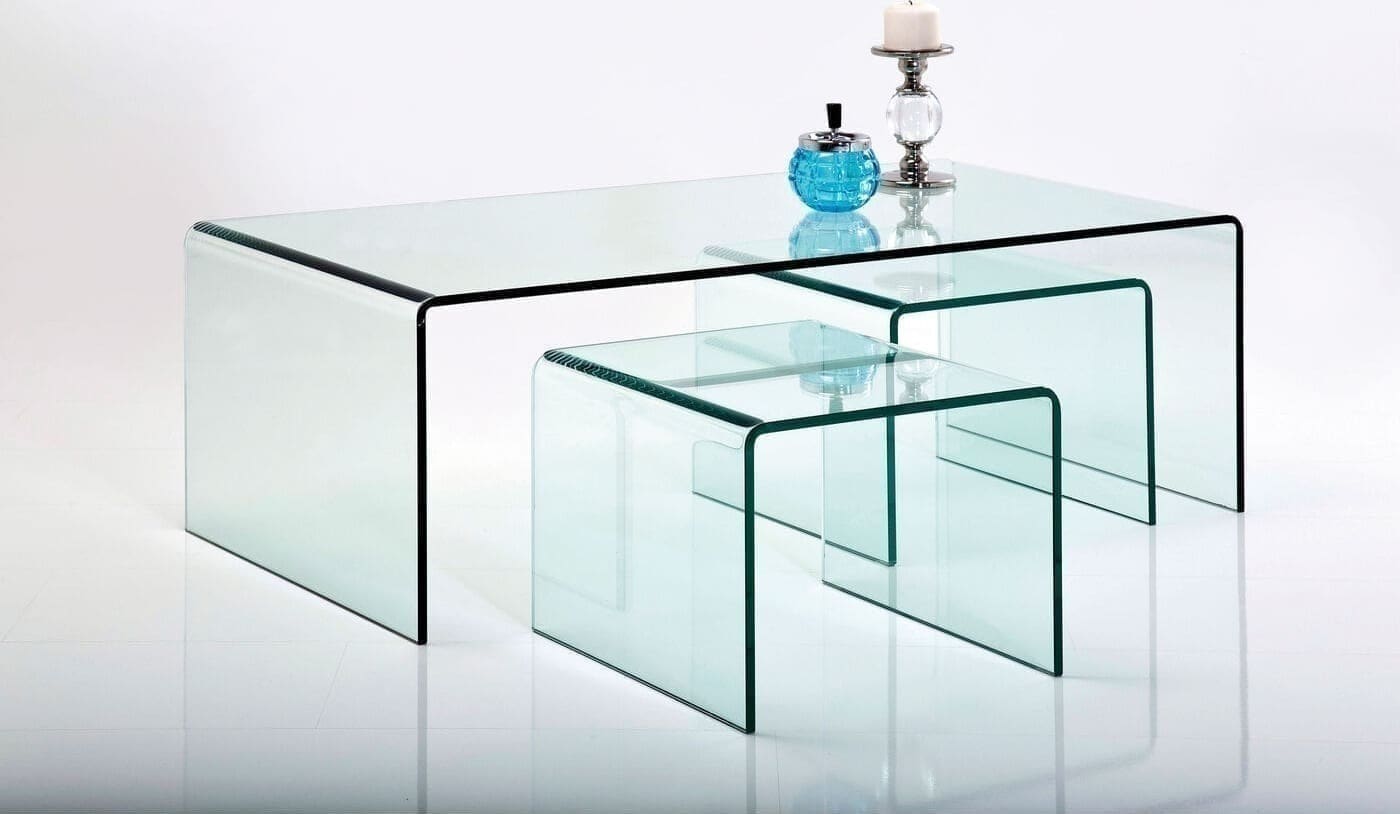 Salontafel Clear Club (3/Set) Kare Design Salontafel 76743
