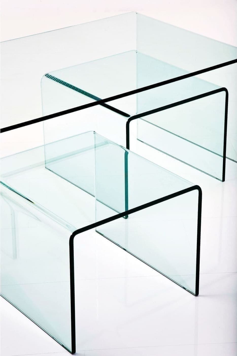 Salontafel Clear Club (3/Set) Kare Design Salontafel 76743