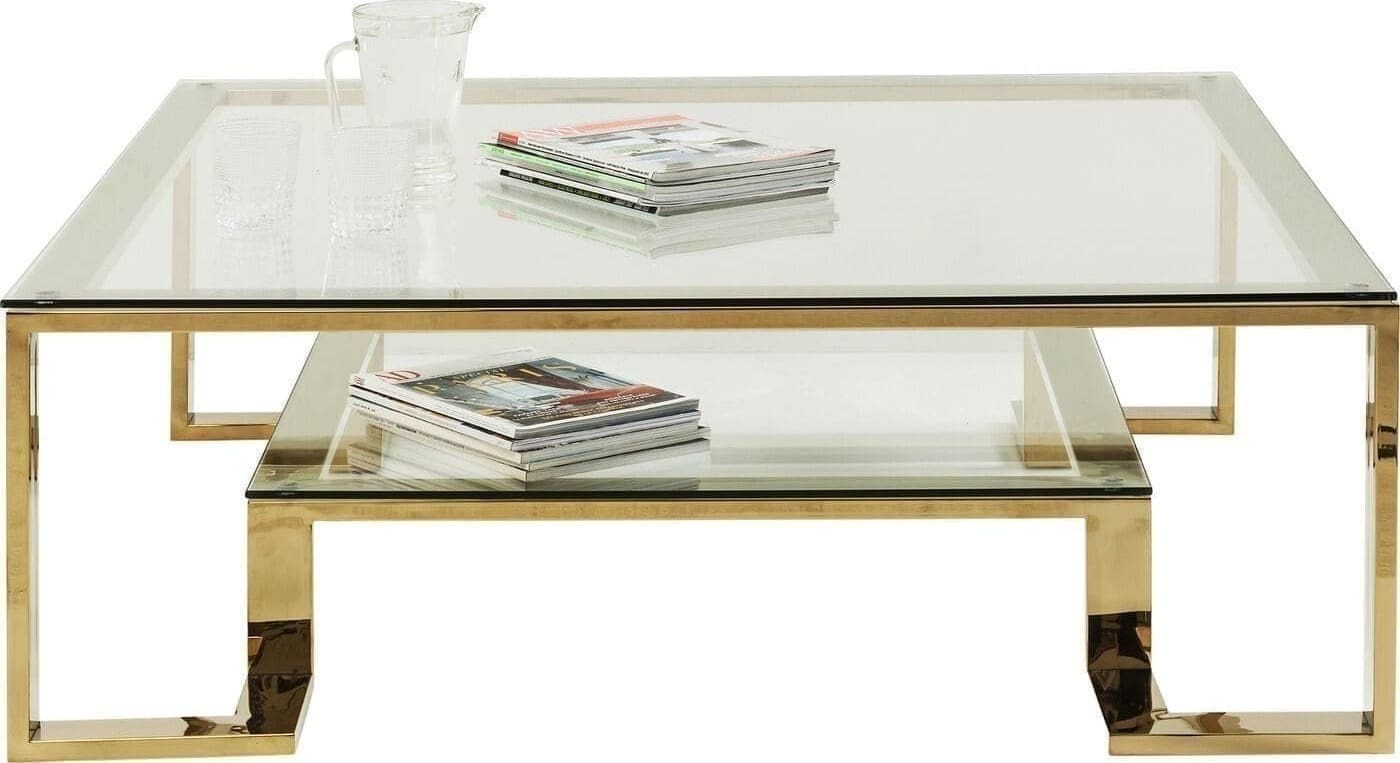 Salontafel Gold Rush 120x120cm Kare Design Salontafel 82127