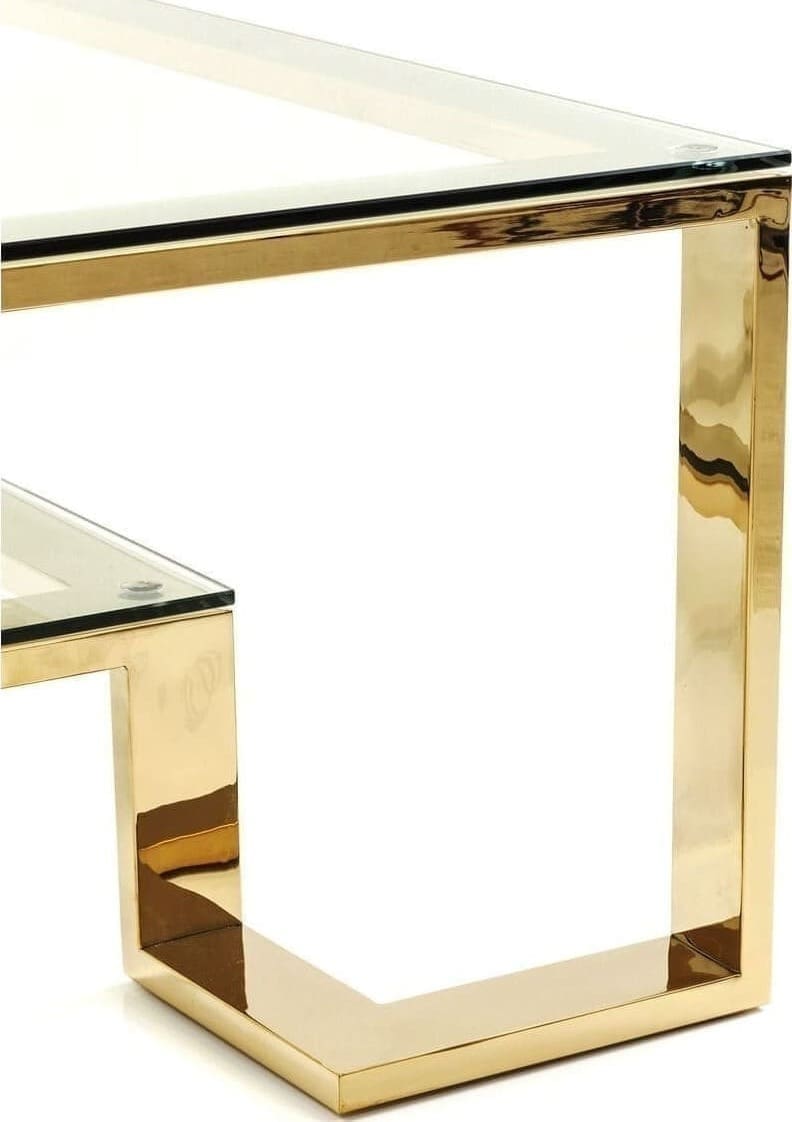 Salontafel Gold Rush 120x120cm Kare Design Salontafel 82127