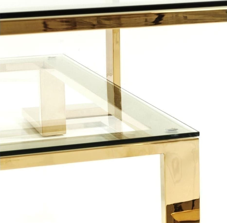 Salontafel Gold Rush - 120x120cm - Afbeelding 16