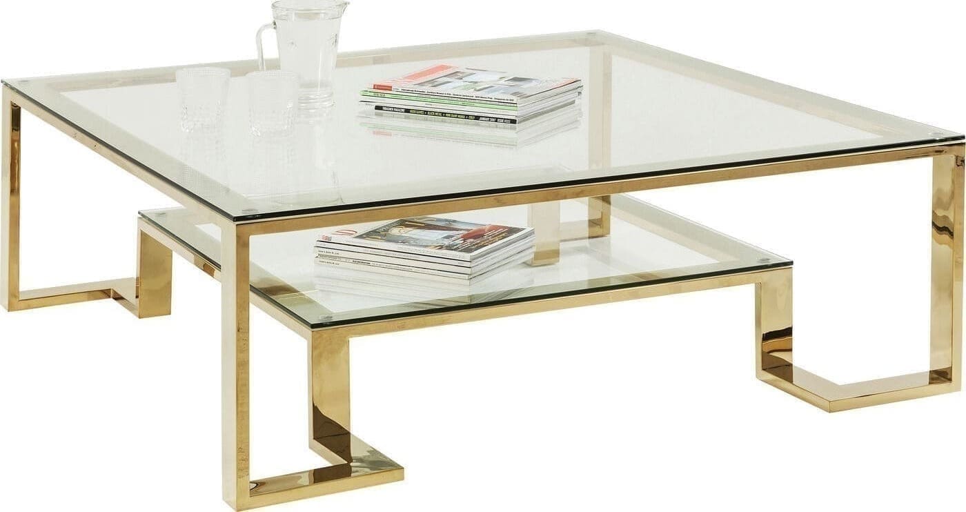 Salontafel Gold Rush 120x120cm Kare Design Salontafel 82127