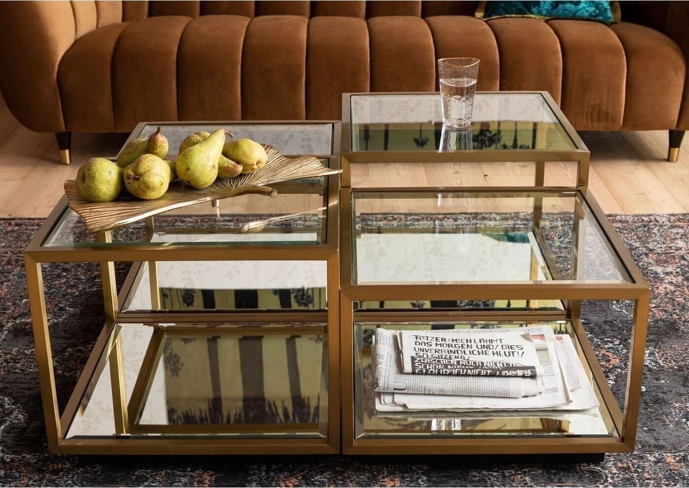 Salontafel Luigi Gold (4/Set) Kare Design Salontafel 83104