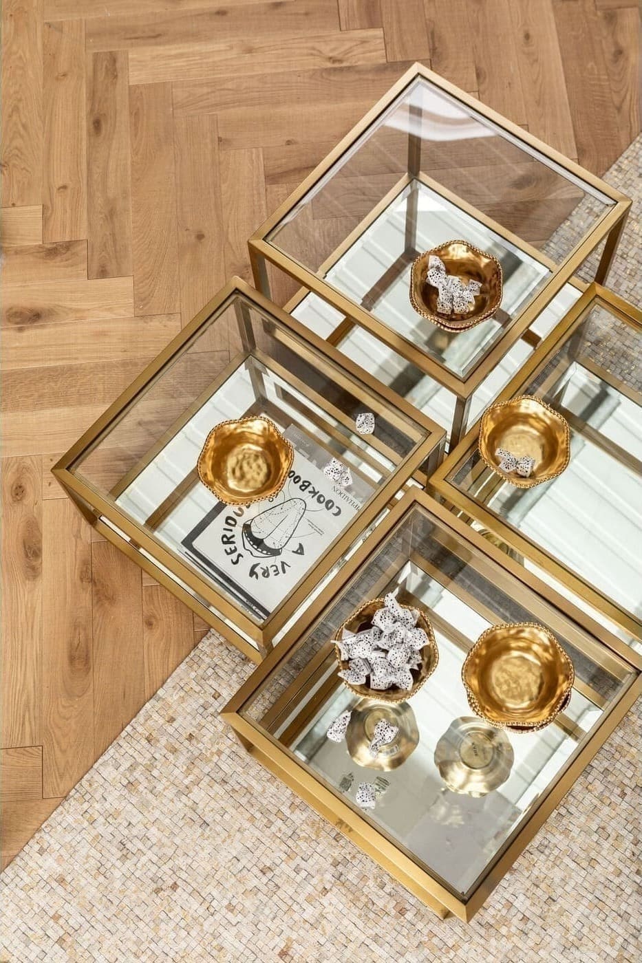 Salontafel Luigi Gold (4/Set) Kare Design Salontafel 83104