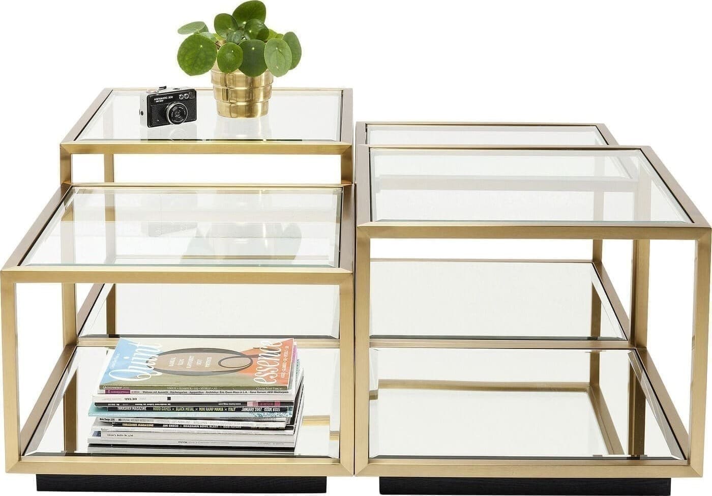 Salontafel Luigi Gold (4/Set) Kare Design Salontafel 83104