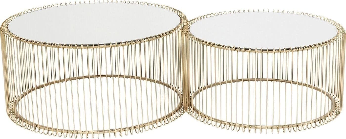 Salontafel Wire Brass (2/Set) Kare Design Salontafel 83456