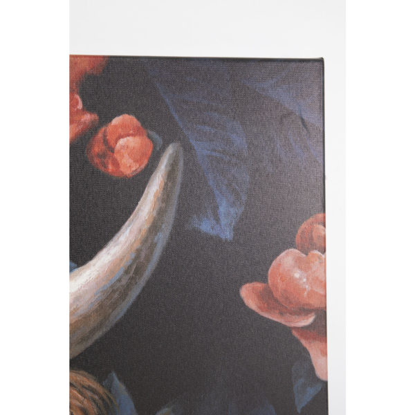 Schilderij Canvas Yak In Flower 140x90cm Kare Design Schilderij 53823