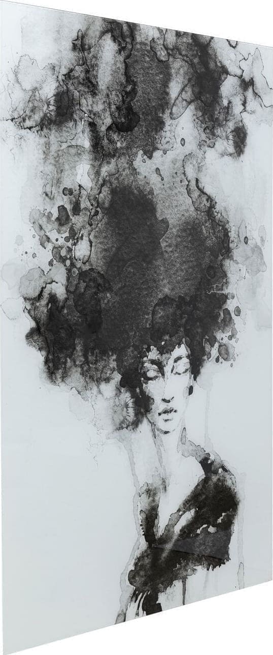 Schilderij Glas Smokey Hair 100x150cm Kare Design Schilderij 53816