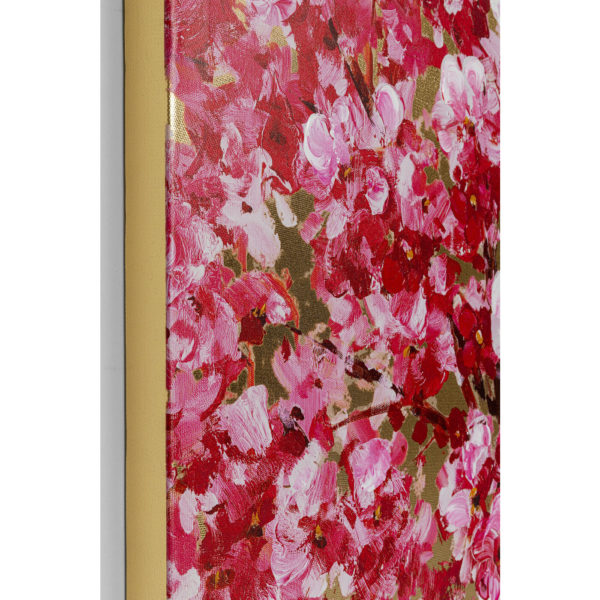 Schilderij Touched Flower Couple Gold Pink 120x160cm Kare Design Schilderij 51740