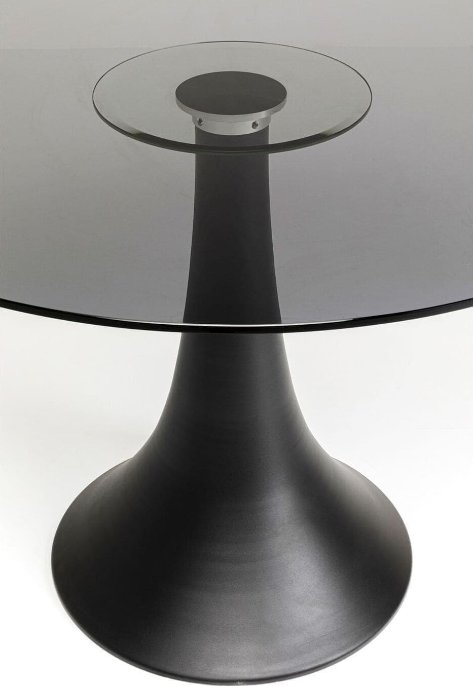Tafel Grande Possibilita Smoke Glass Ø110cm Kare Design Eettafel 86608