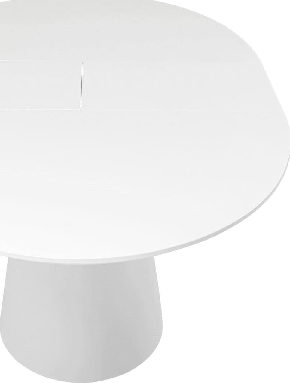 Uitschuiftafel Benvenuto White 200(50)x110cm Kare Design Uitschuiftafel 80819