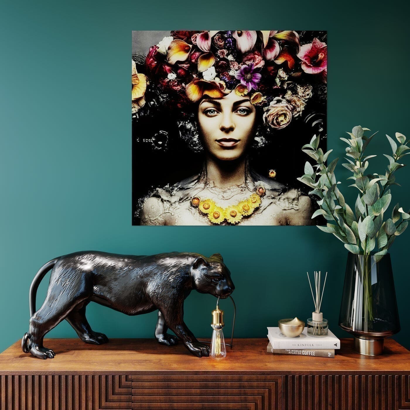 Vloerlamp Animal Bagheera 40cm Kare Design Vloerlamp 53131