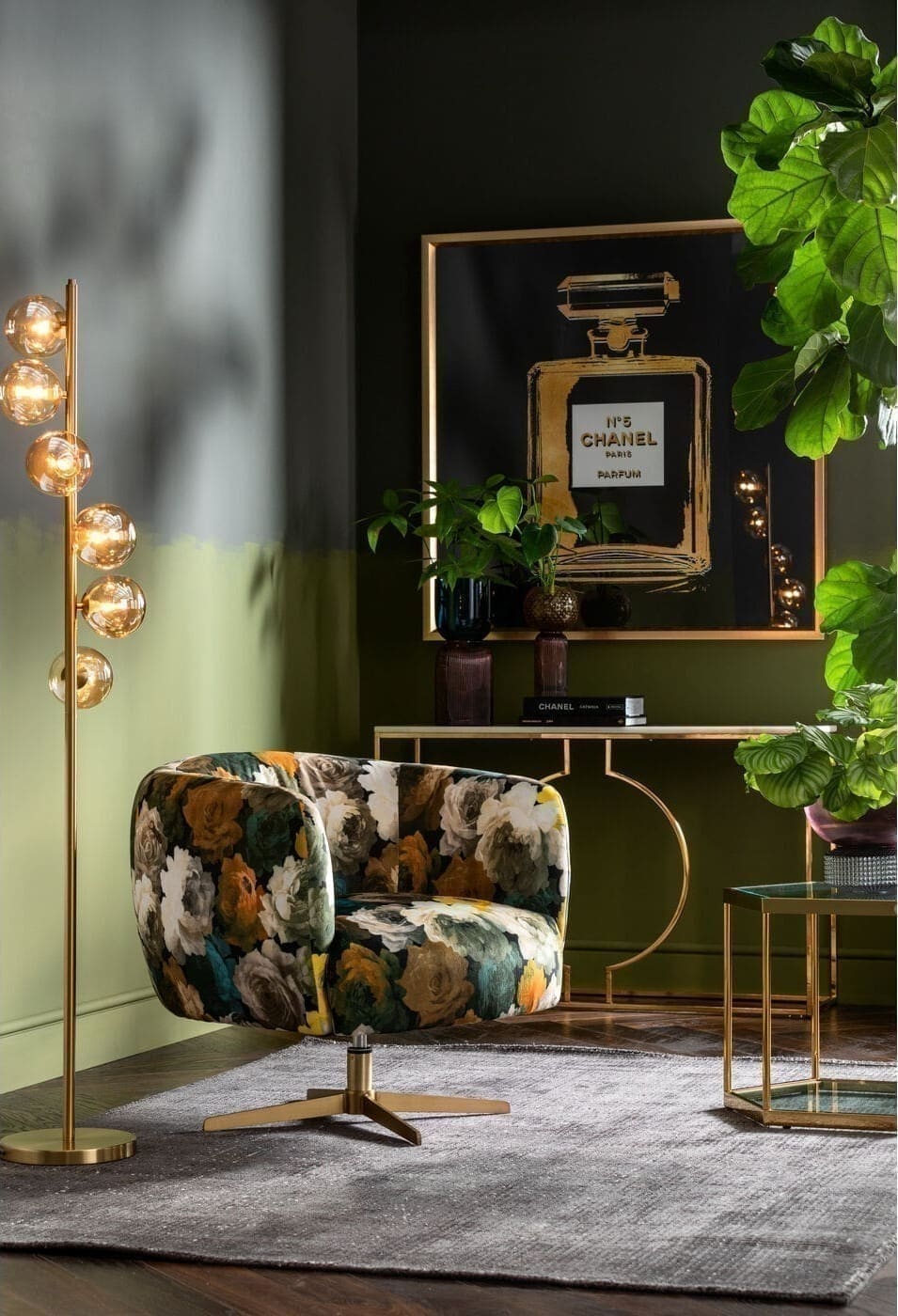 Vloerlamp Scala Bals Brass 160cm Kare Design Vloerlamp 52509