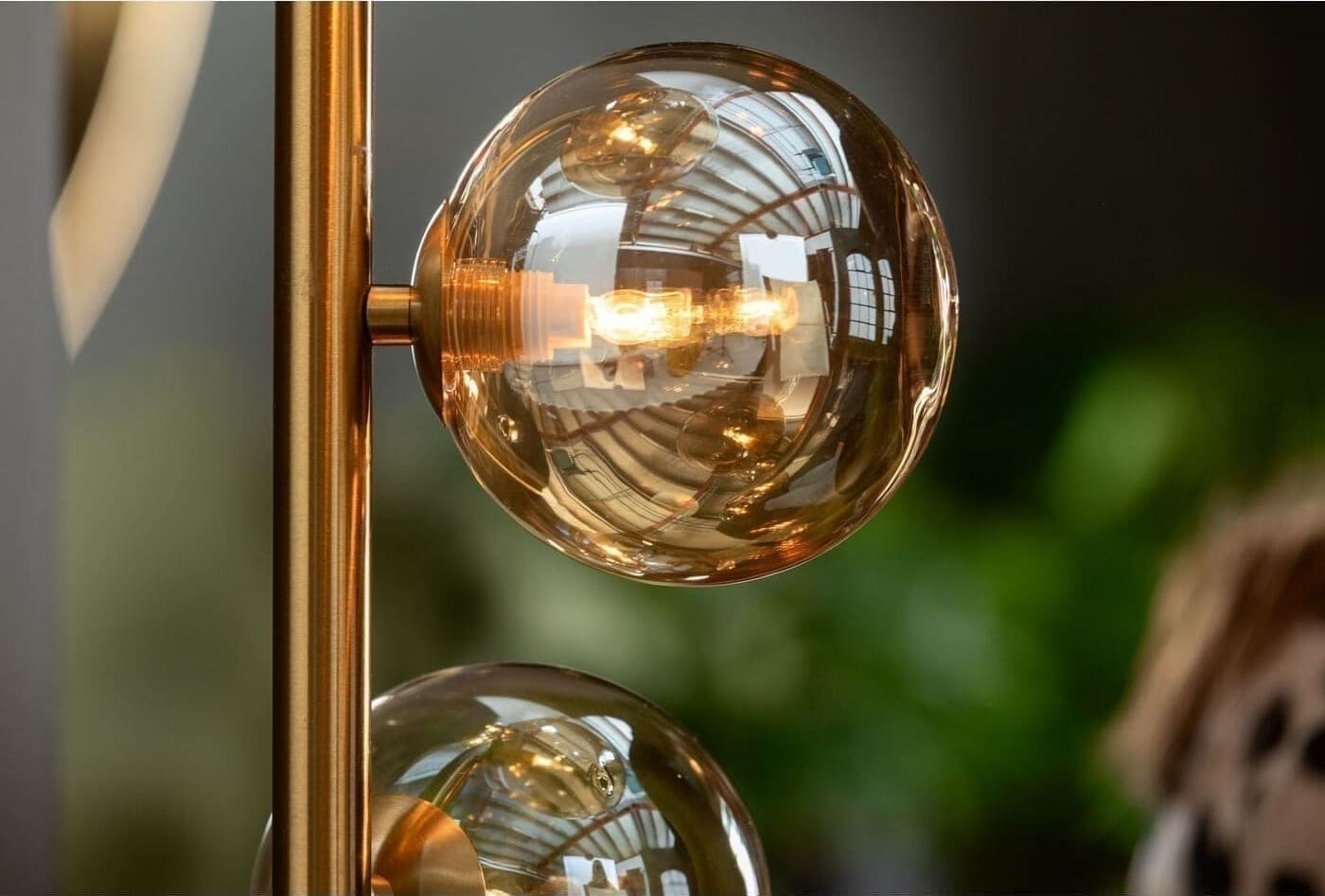 Vloerlamp Scala Bals Brass 160cm Kare Design Vloerlamp 52509