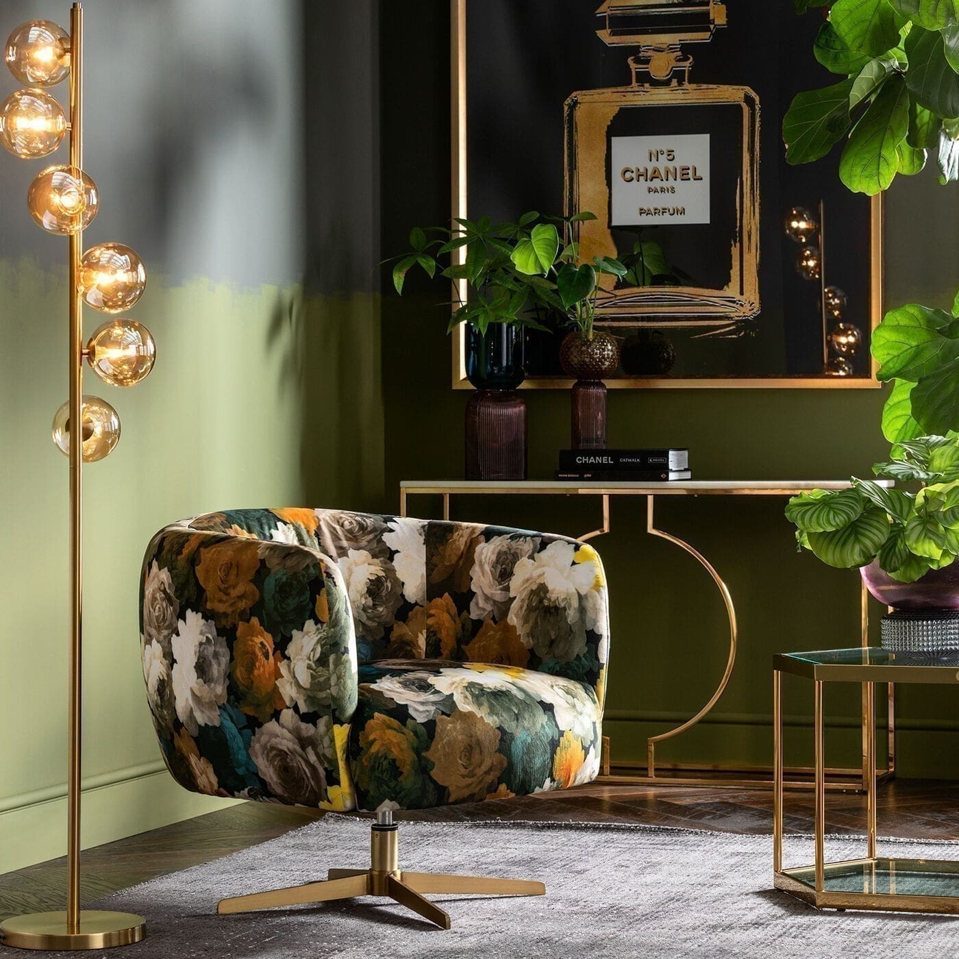 Vloerlamp Scala Bals Brass 160cm Kare Design Vloerlamp 52509