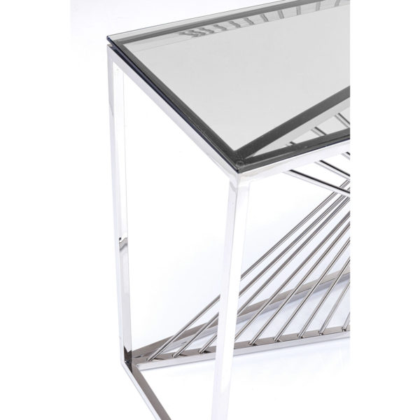 Wandtafel Laser Silver Clear Glass 120x40cm Kare Design Wandtafel 85022
