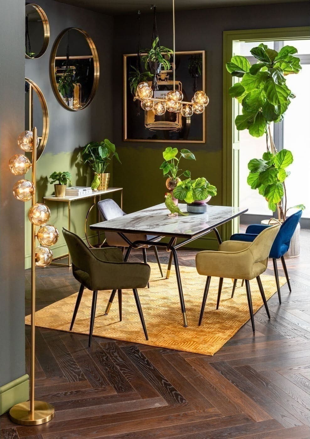 Wandtafel Miami Loft Gold 120cm Kare Design Wandtafel 83851