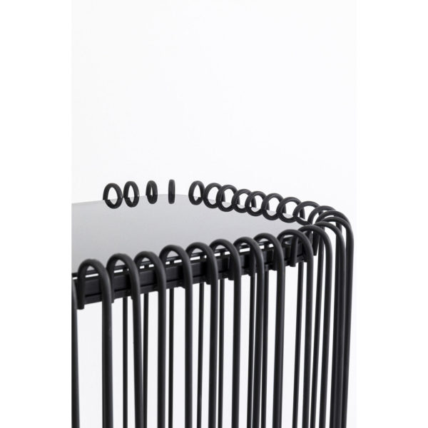 Wandtafel Wire Glass Black 142x89cm Kare Design Wandtafel 86528