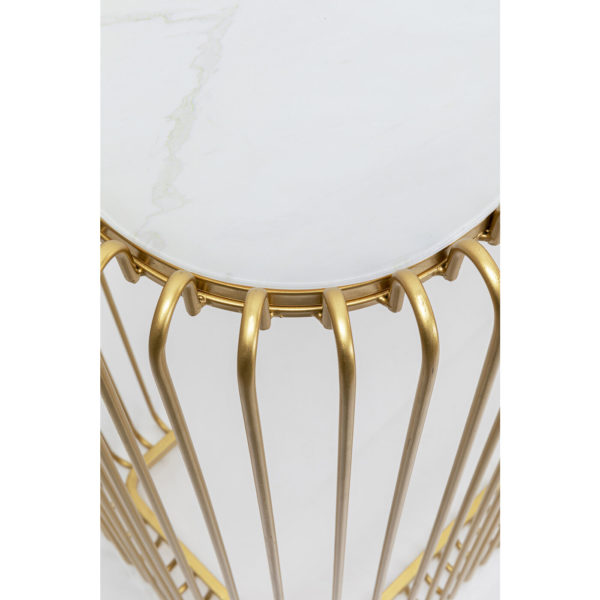 Wandtafel Wire Glass Marble Gold 142x89cm Kare Design Wandtafel 86529