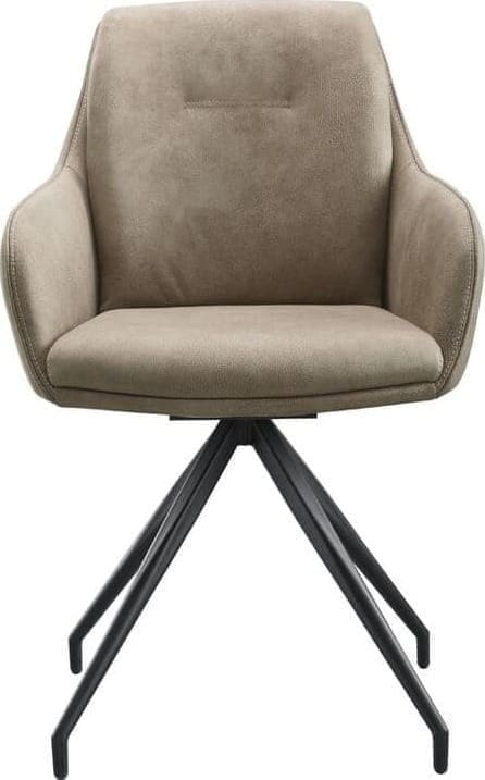 Profijt Meubel Armstoel Fendam taupe Taupe Eetkamerstoel