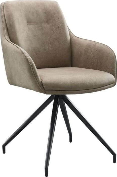 Profijt Meubel Armstoel Fendam taupe Taupe Eetkamerstoel
